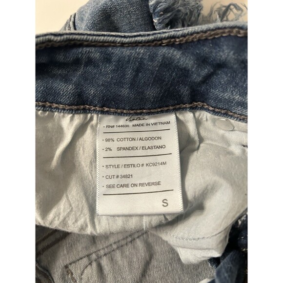 Kancan Denim Frayed Hem Shorts KC9214M Womans Size Small - Picture 7 of 8